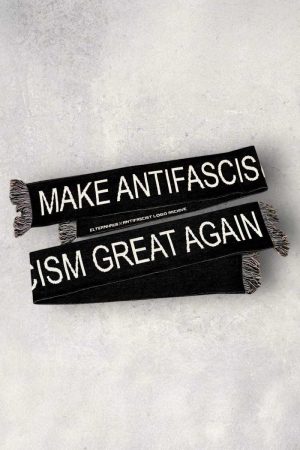 make antifascism great again Schal in schwarz weiss